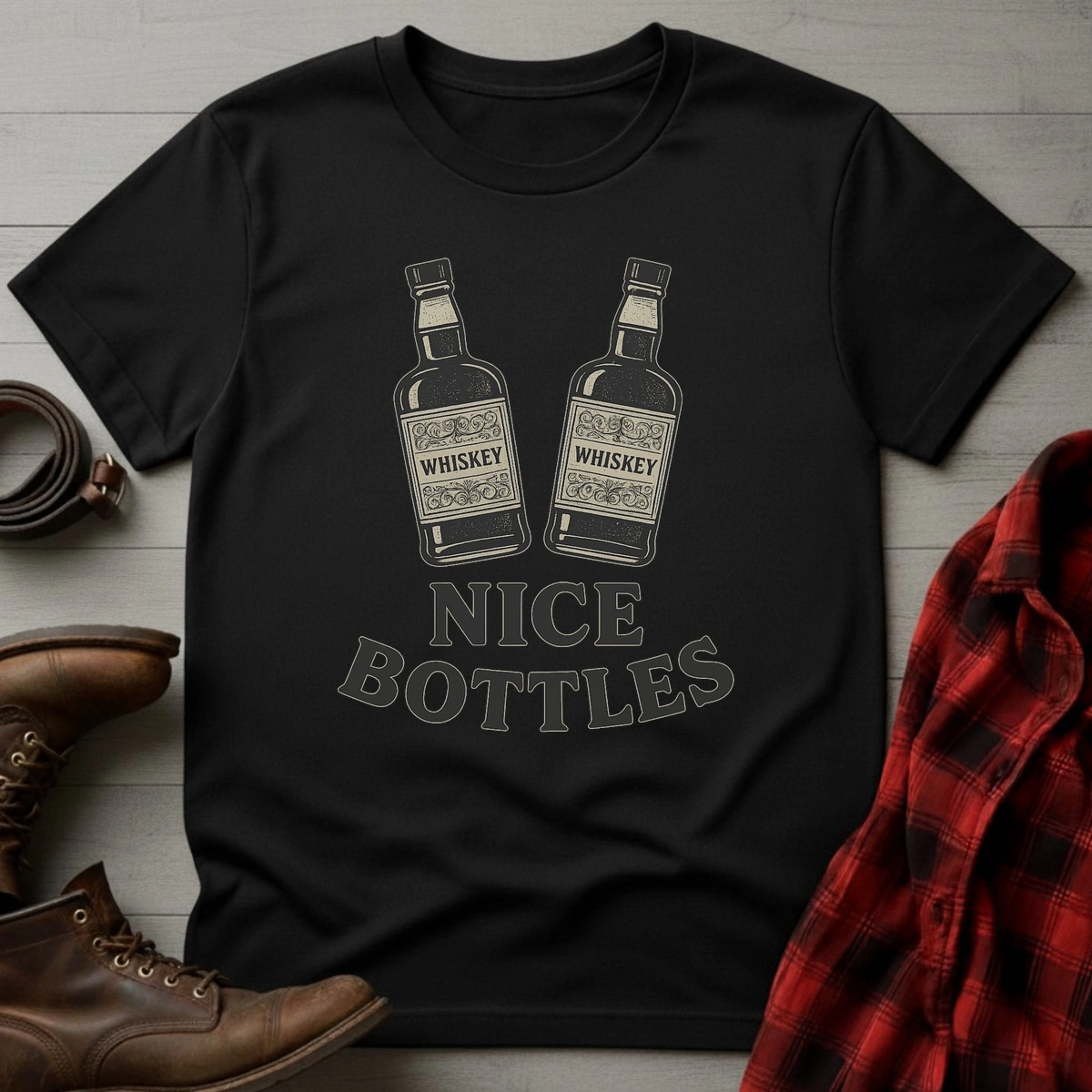 Nice Bottles Whiskey T-Shirt
