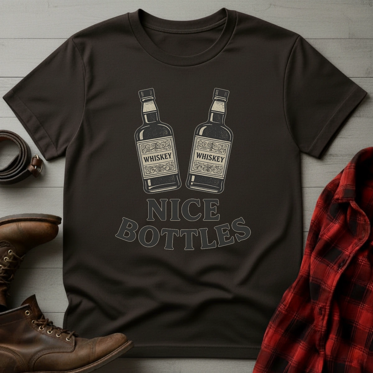 Nice Bottles Whiskey T-Shirt