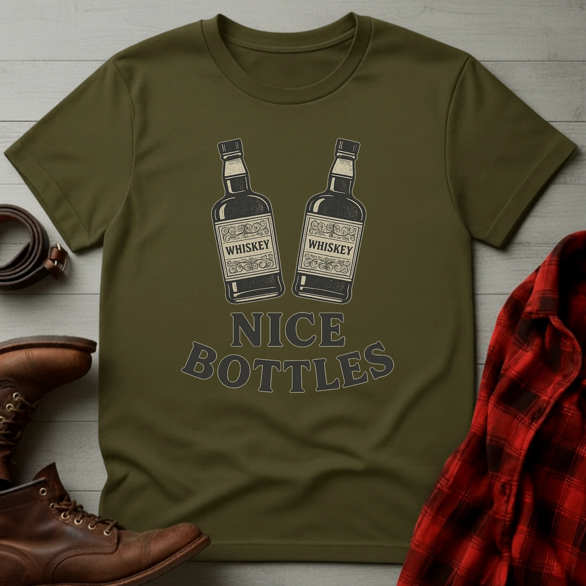 Nice Bottles Whiskey T-Shirt