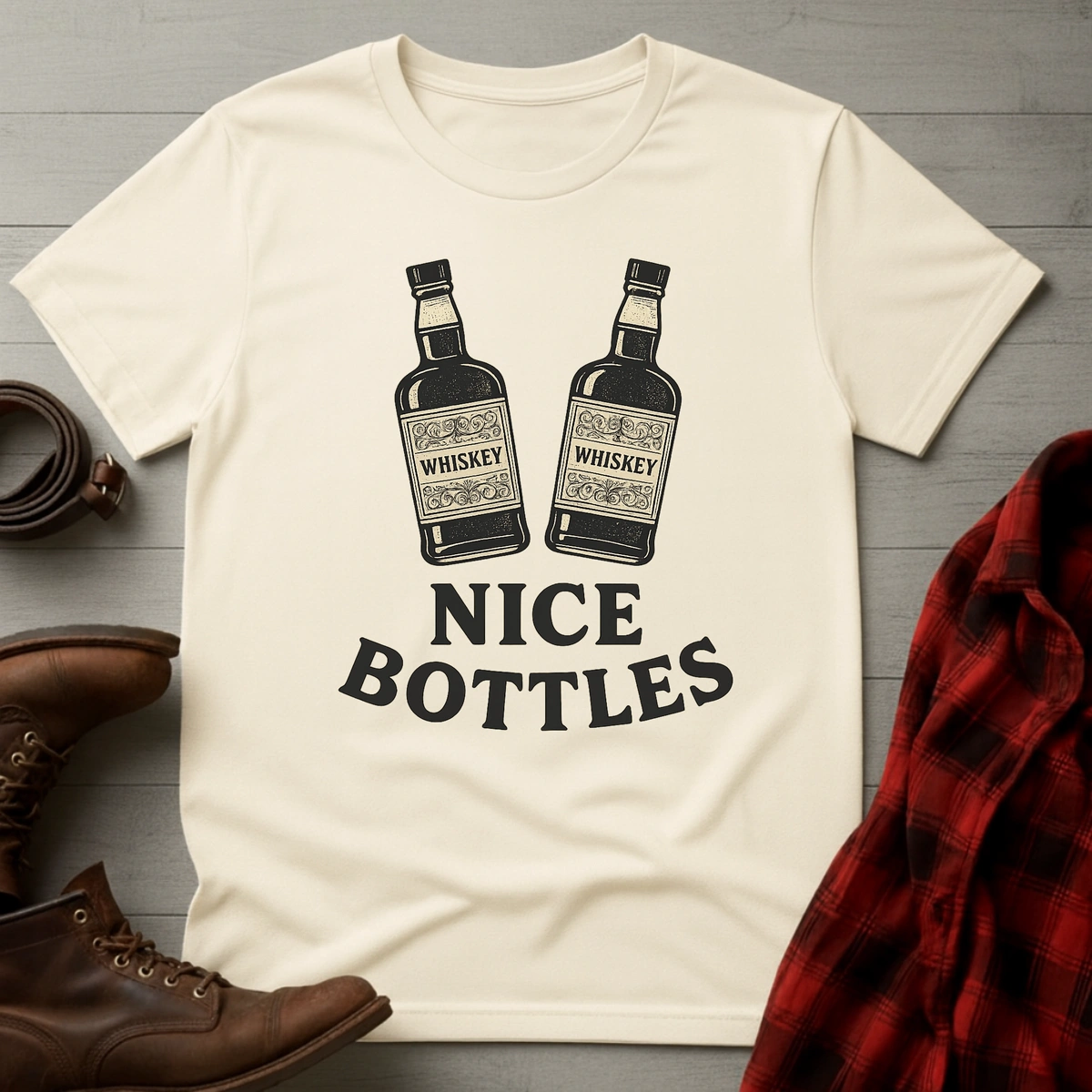 Nice Bottles Whiskey T-Shirt