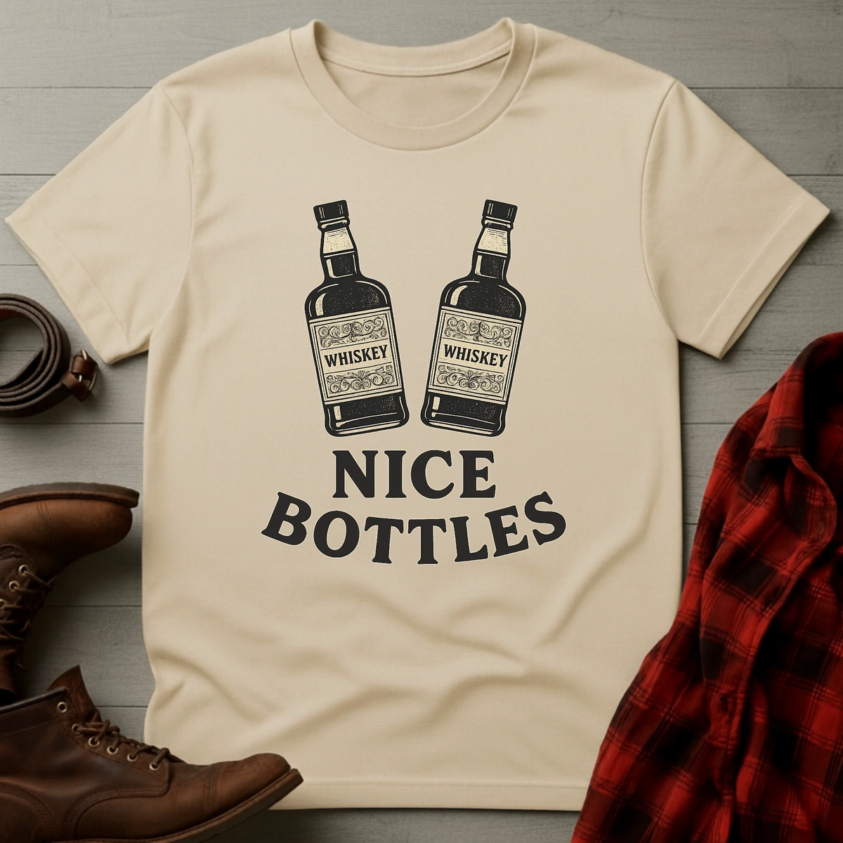 Nice Bottles Whiskey T-Shirt