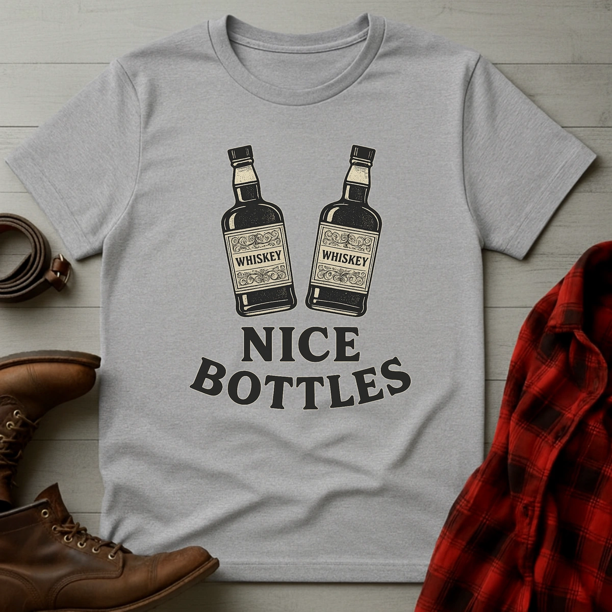 Nice Bottles Whiskey T-Shirt
