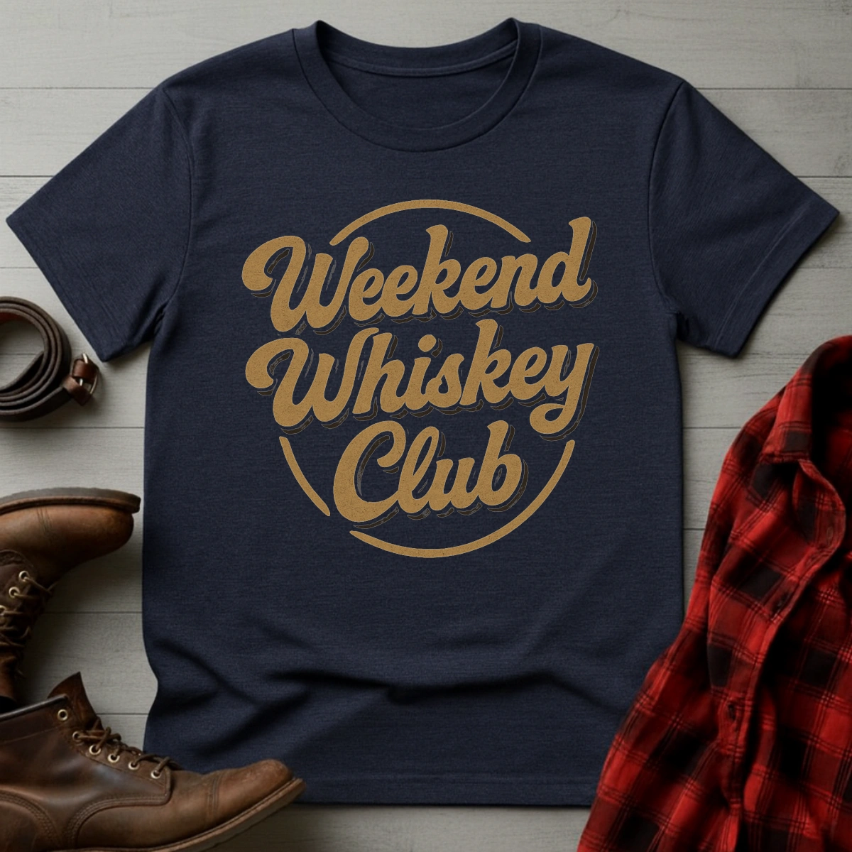 Retro Weekend Whiskey Club T-Shirt