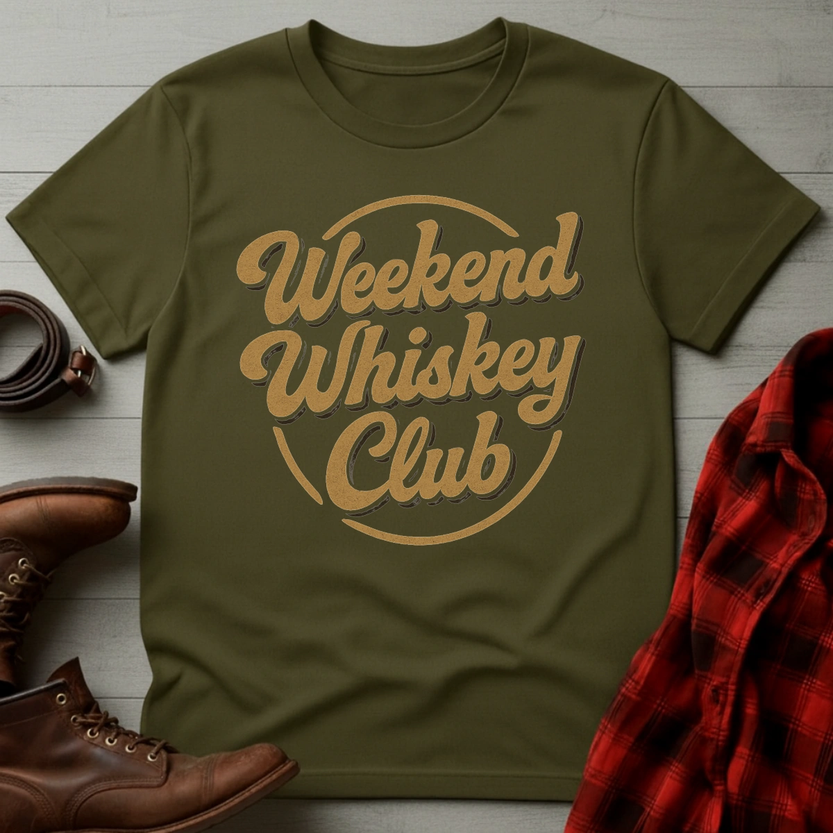 Retro Weekend Whiskey Club T-Shirt