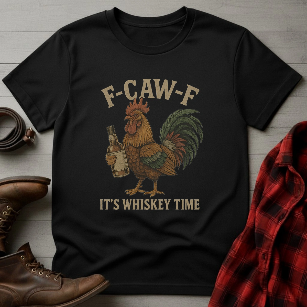 F-CAW-F Whiskey Time T-Shirt