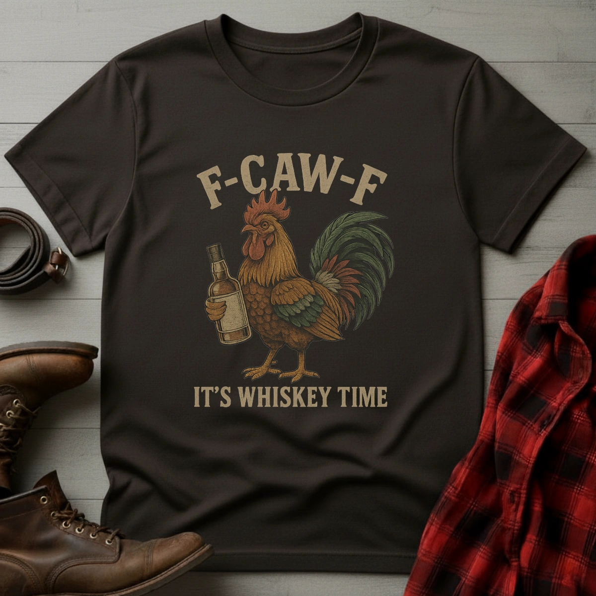 F-CAW-F Whiskey Time T-Shirt
