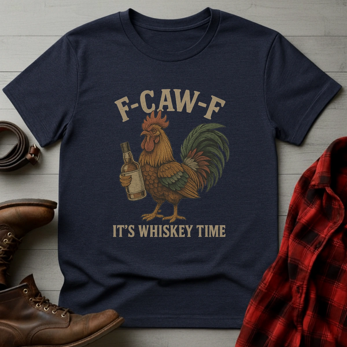 F-CAW-F Whiskey Time T-Shirt