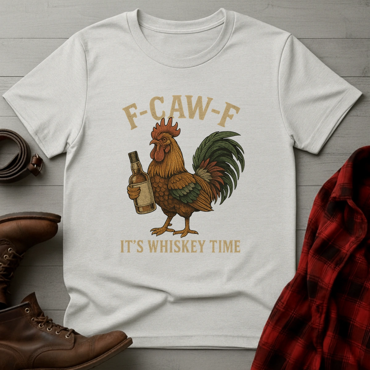 F-CAW-F Whiskey Time T-Shirt