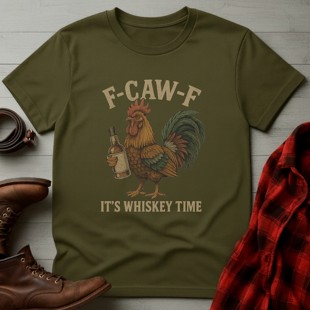 F-CAW-F Whiskey Time T-Shirt