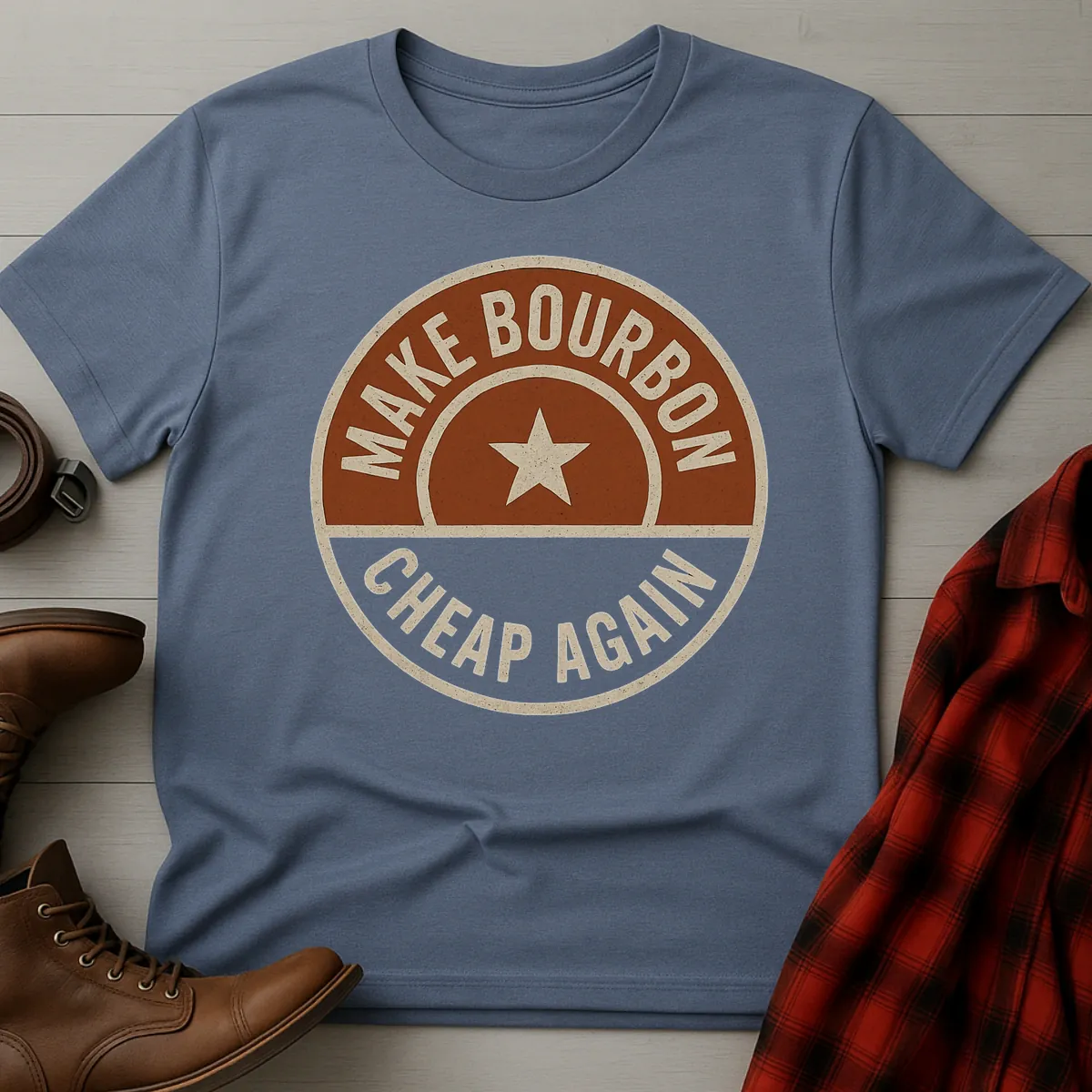 Make Bourbon Cheap Again Star T-Shirt