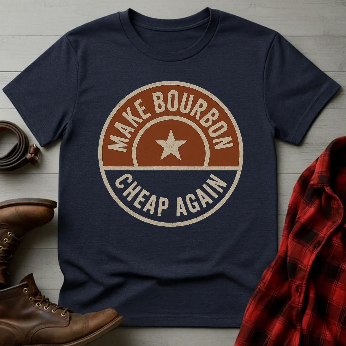 Make Bourbon Cheap Again Star T-Shirt