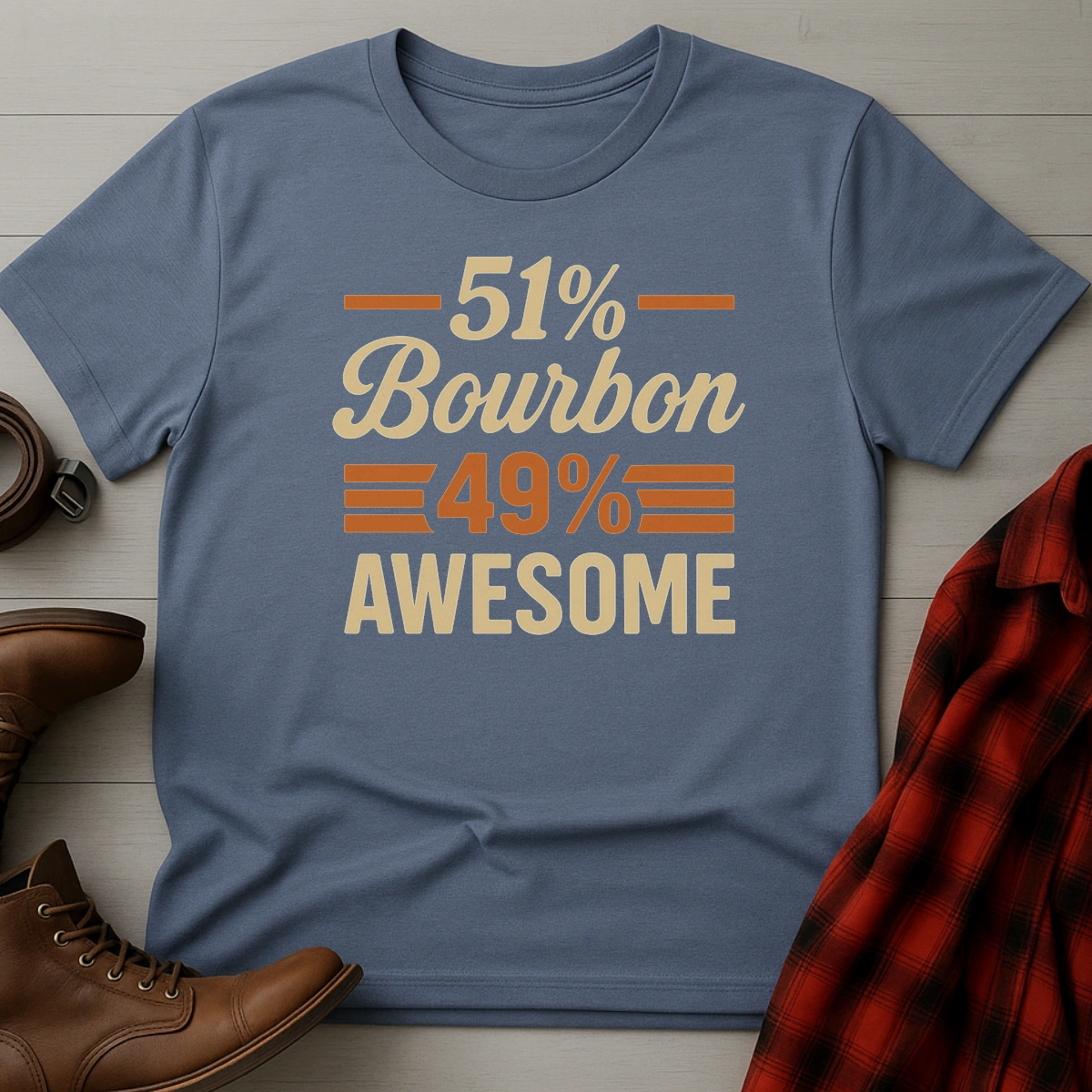 51% Bourbon 49% Awesome T-Shirt