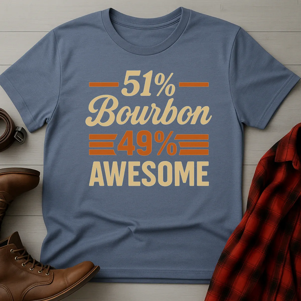 51% Bourbon 49% Awesome T-Shirt