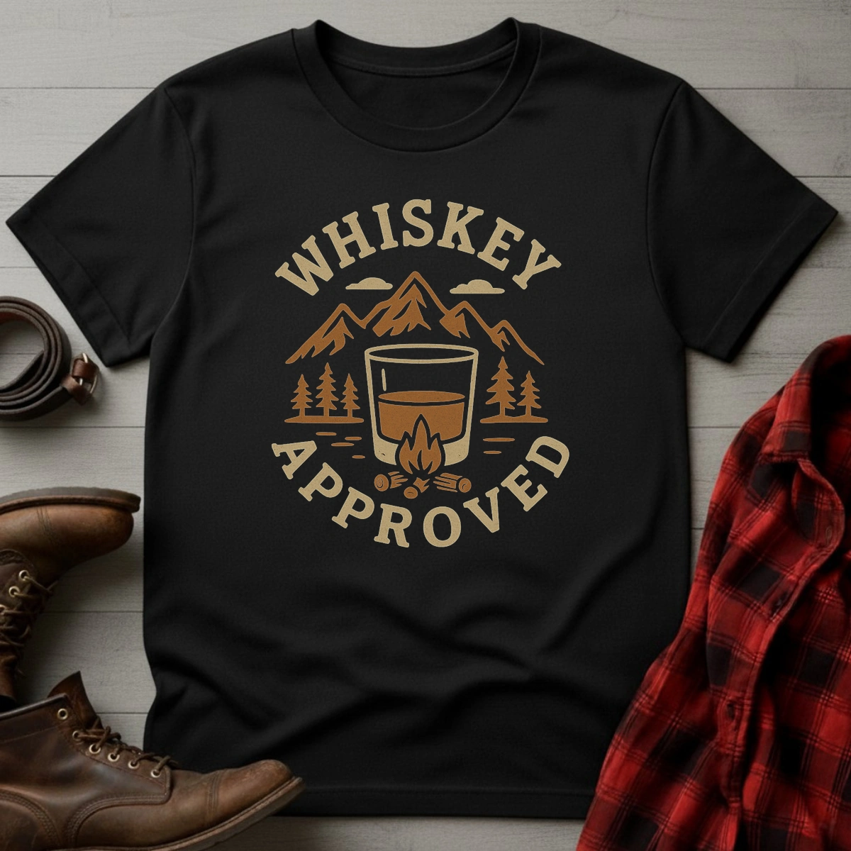 Campfire Whiskey Approved T-Shirt