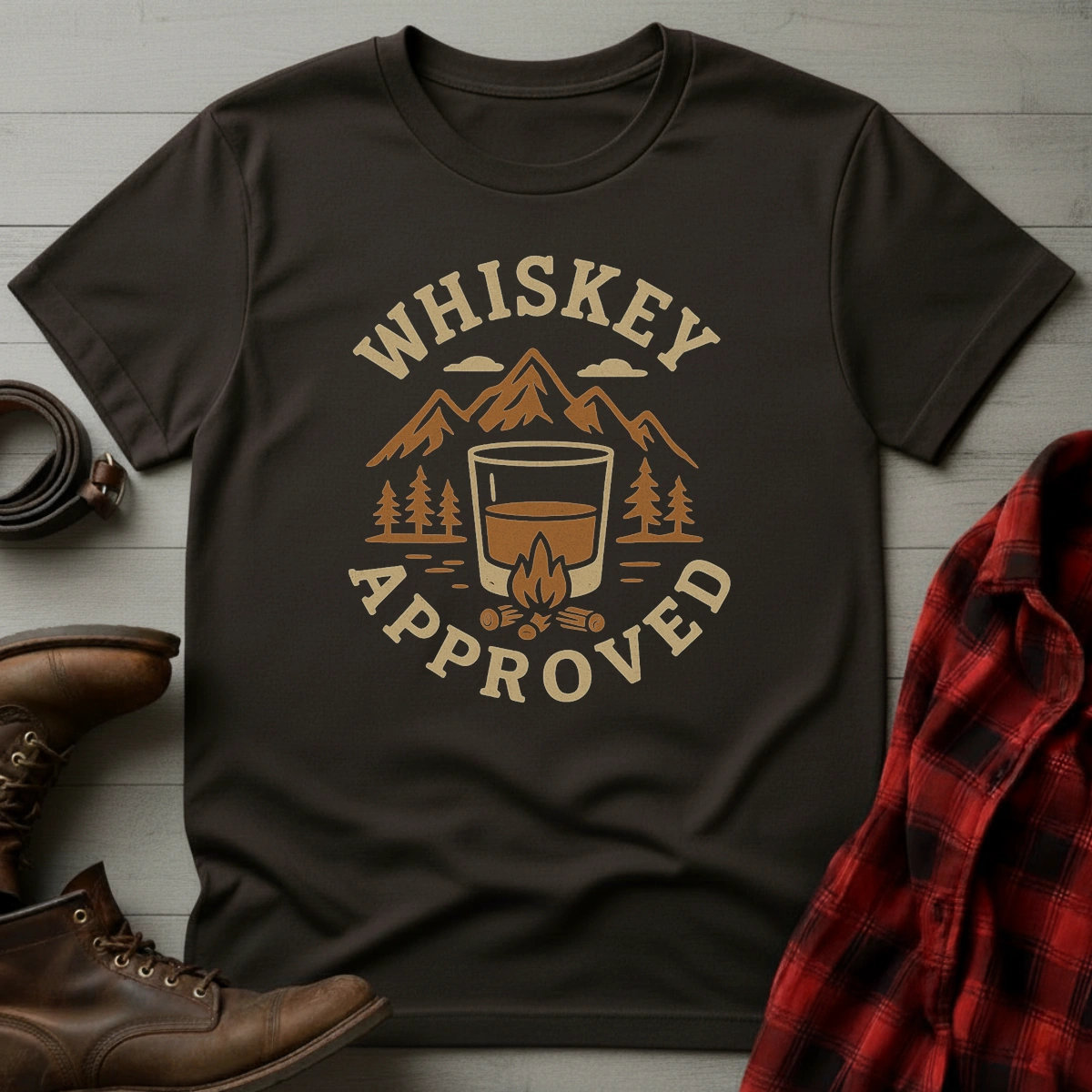 Campfire Whiskey Approved T-Shirt