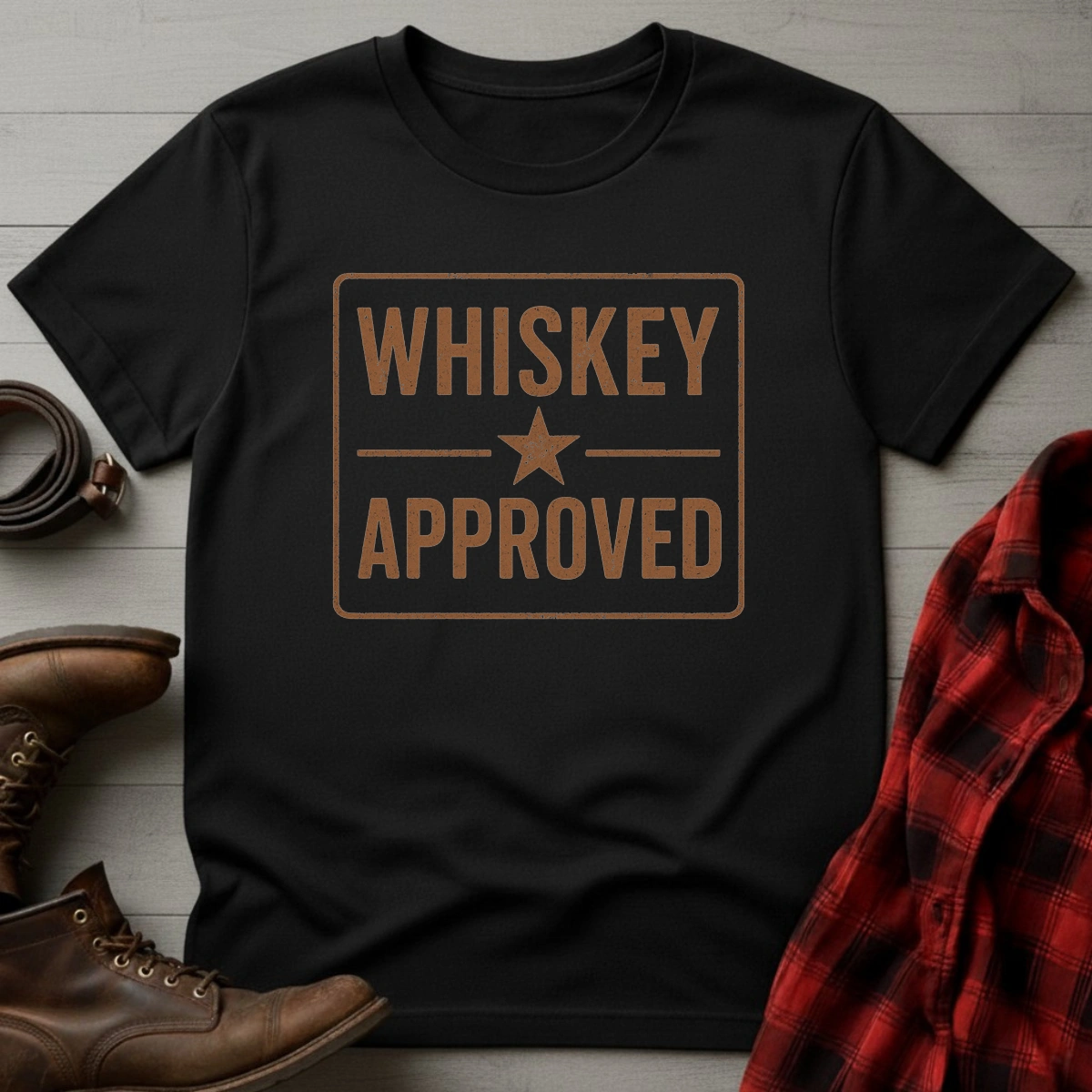 Whiskey Approved Star T-Shirt