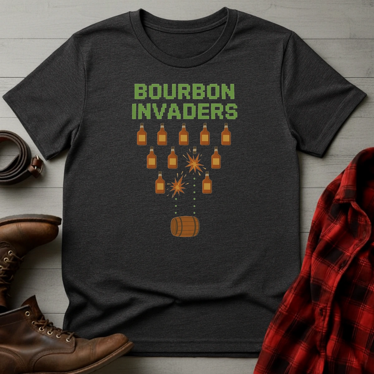 Bourbon Invaders T-Shirt