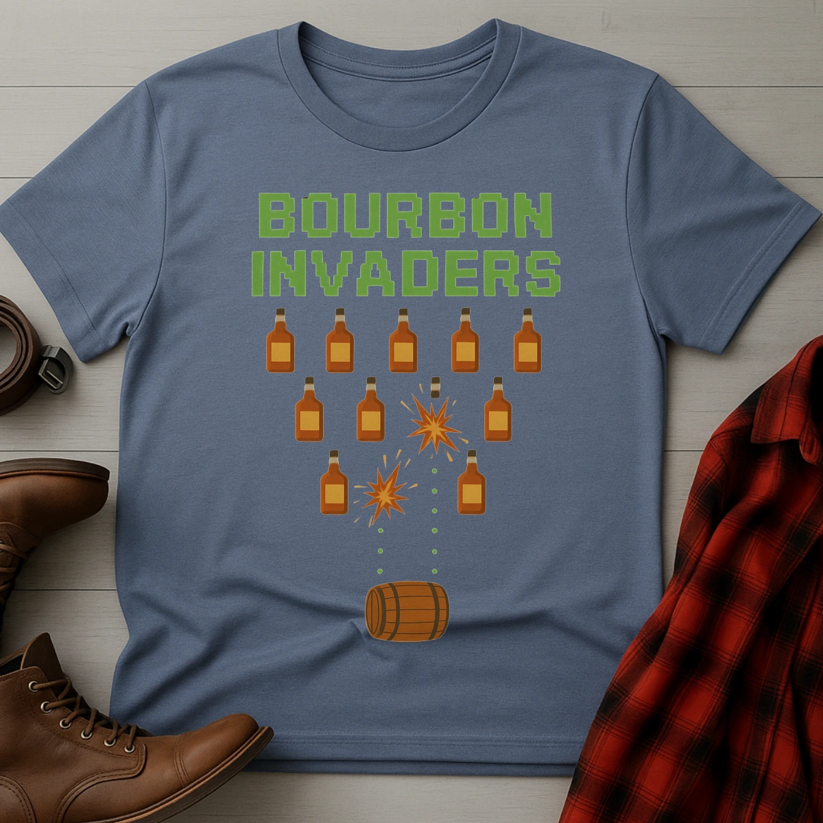 Bourbon Invaders T-Shirt