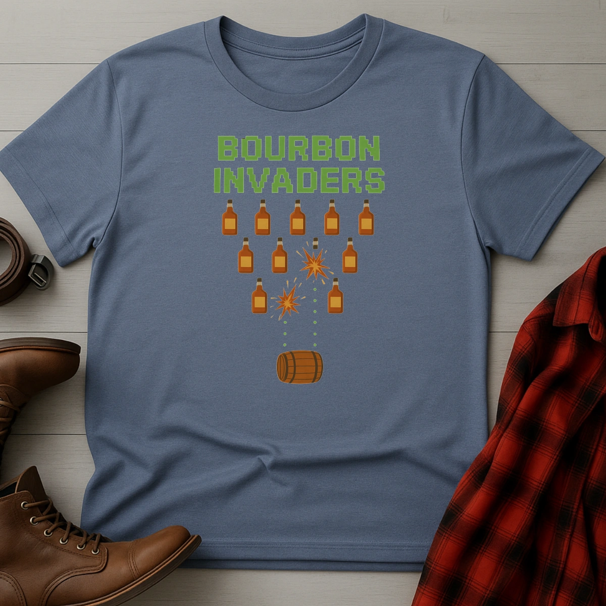 Bourbon Invaders T-Shirt