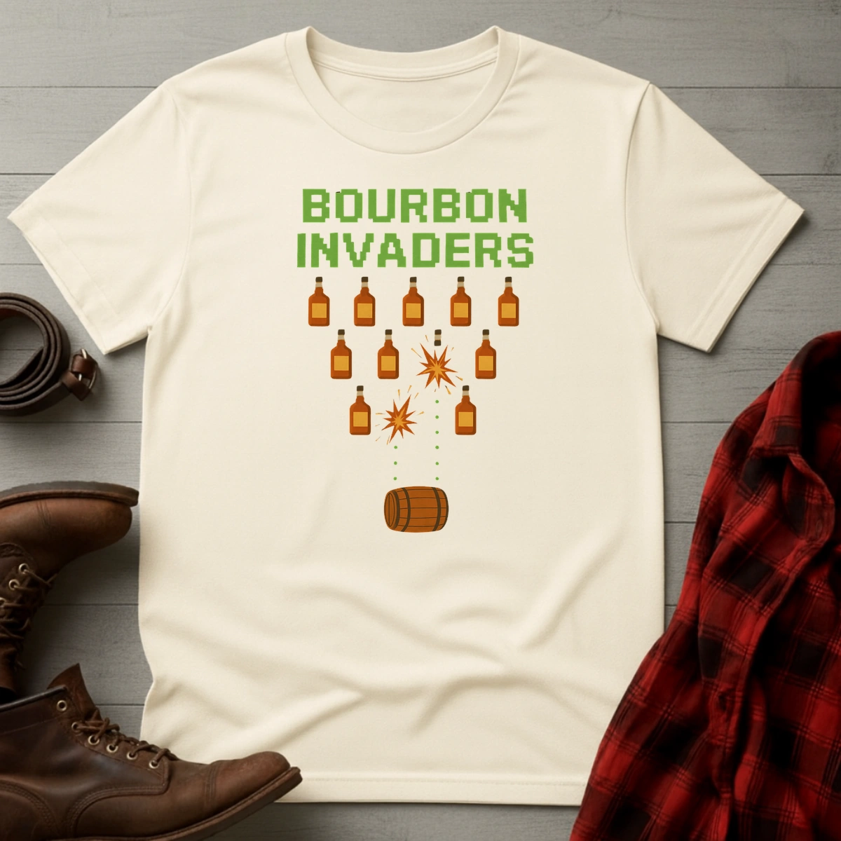 Bourbon Invaders T-Shirt