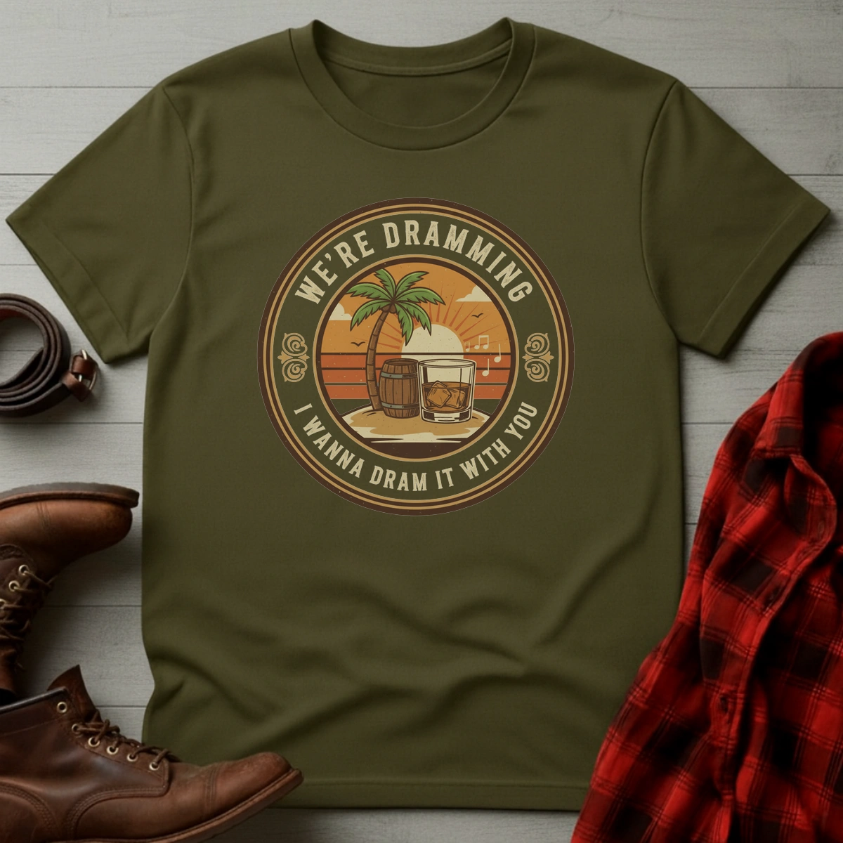 Dramming Tropical Sunset T-Shirt