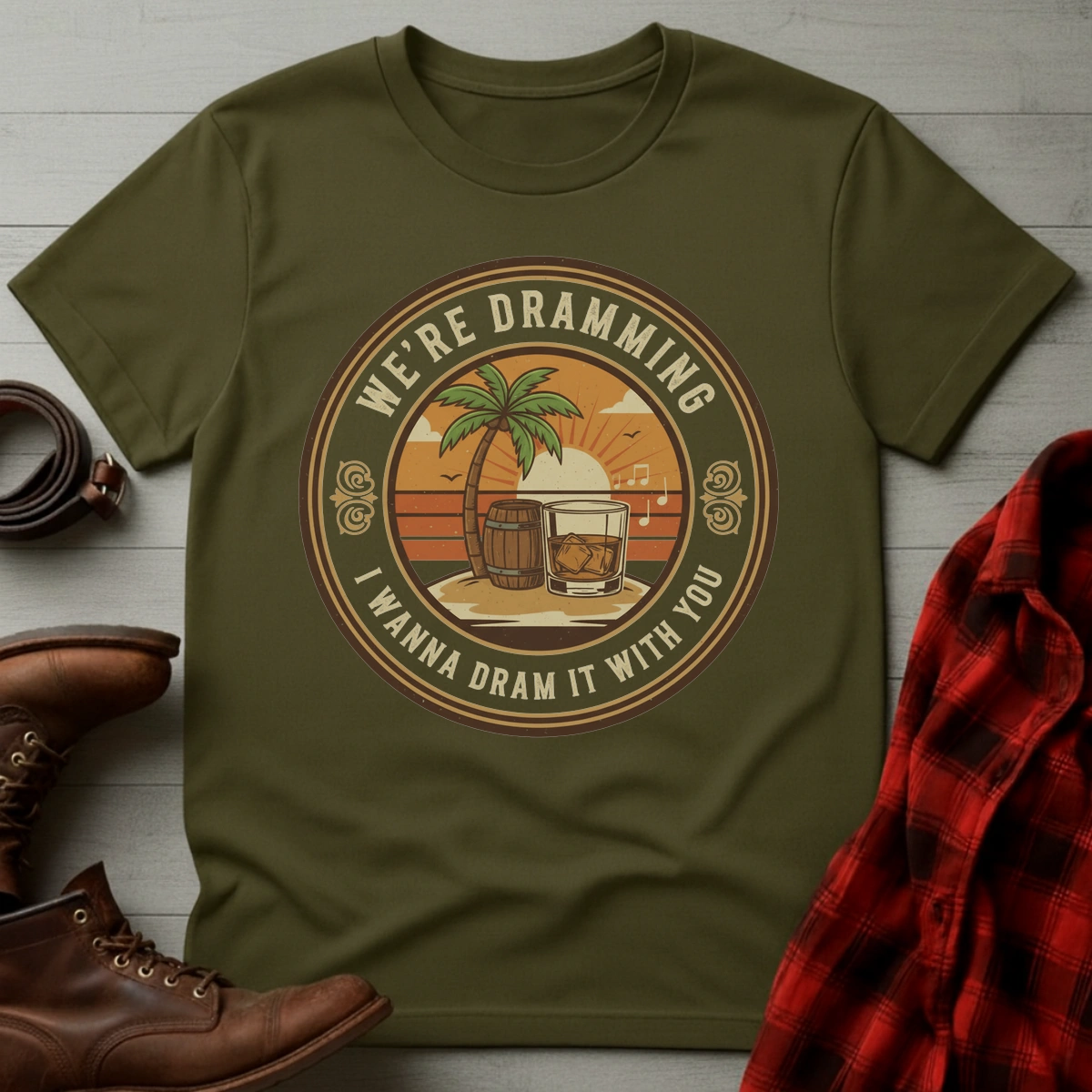 Dramming Tropical Sunset T-Shirt