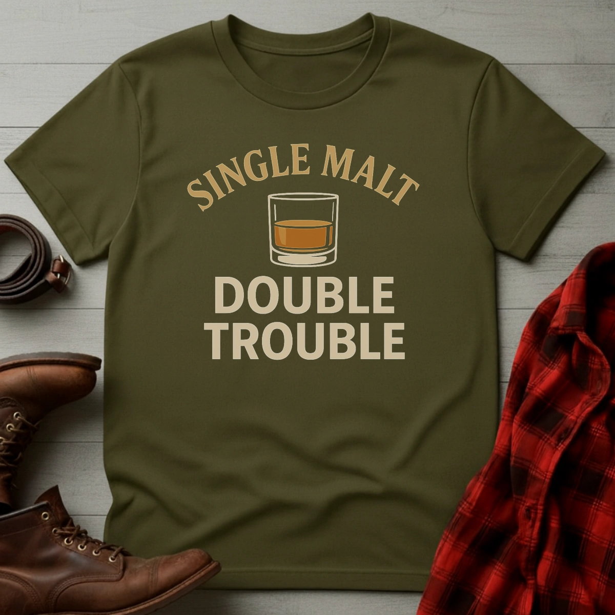 Single Malt Double Trouble T-Shirt