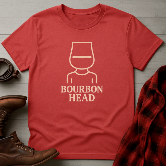 Minimalist Bourbon Head T-Shirt
