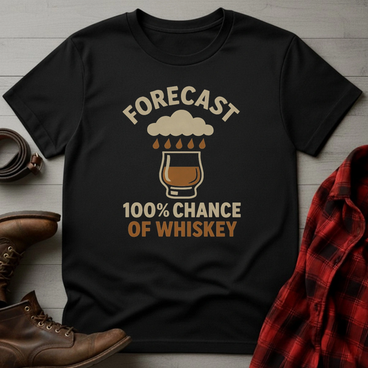 Forecast 100% Whiskey T-Shirt