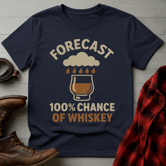 Forecast 100% Whiskey T-Shirt
