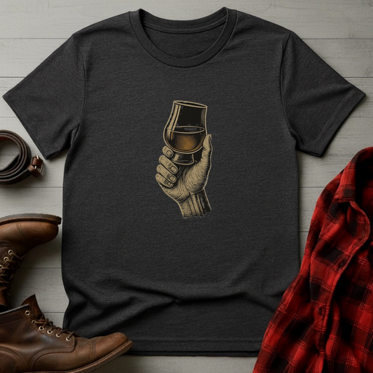 Hand Holding Whiskey Glass T-Shirt