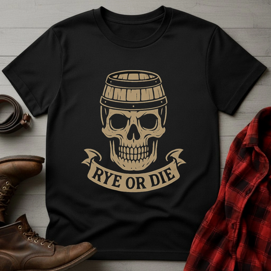 Rye or Die Barrel T-Shirt
