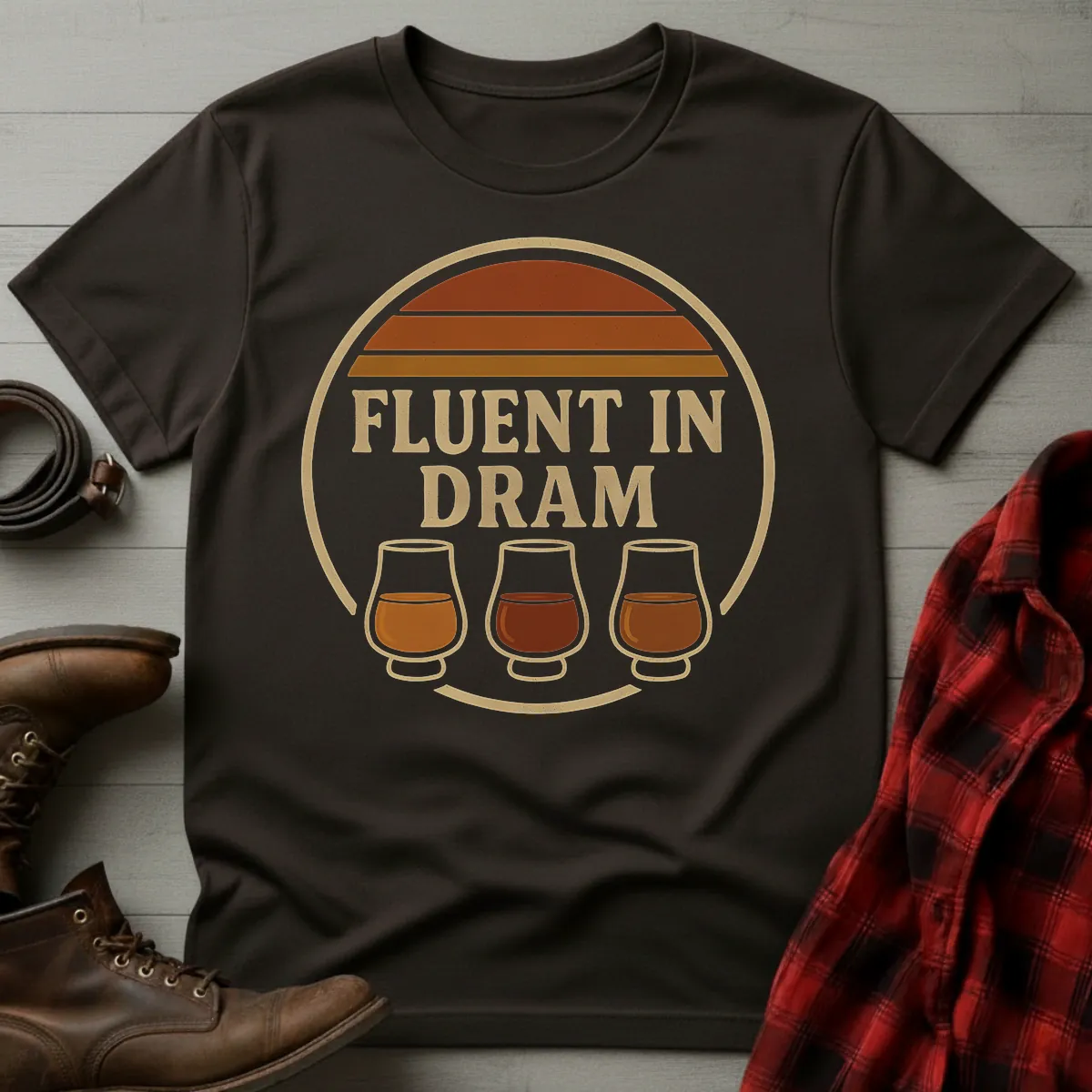 Fluent in Dram Whiskey T-Shirt