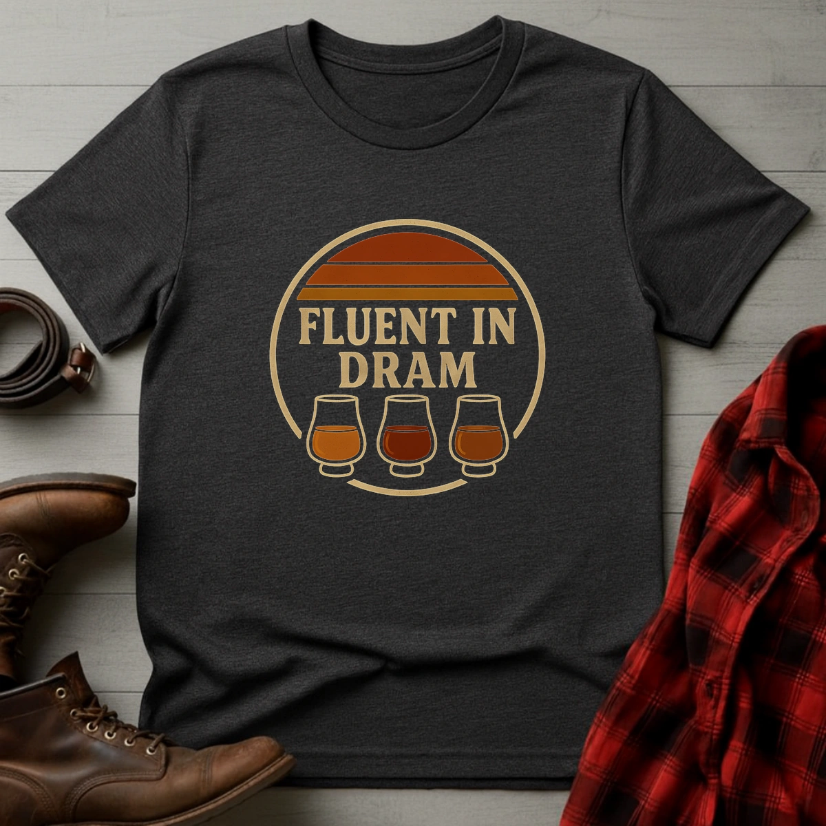 Fluent in Dram Whiskey T-Shirt