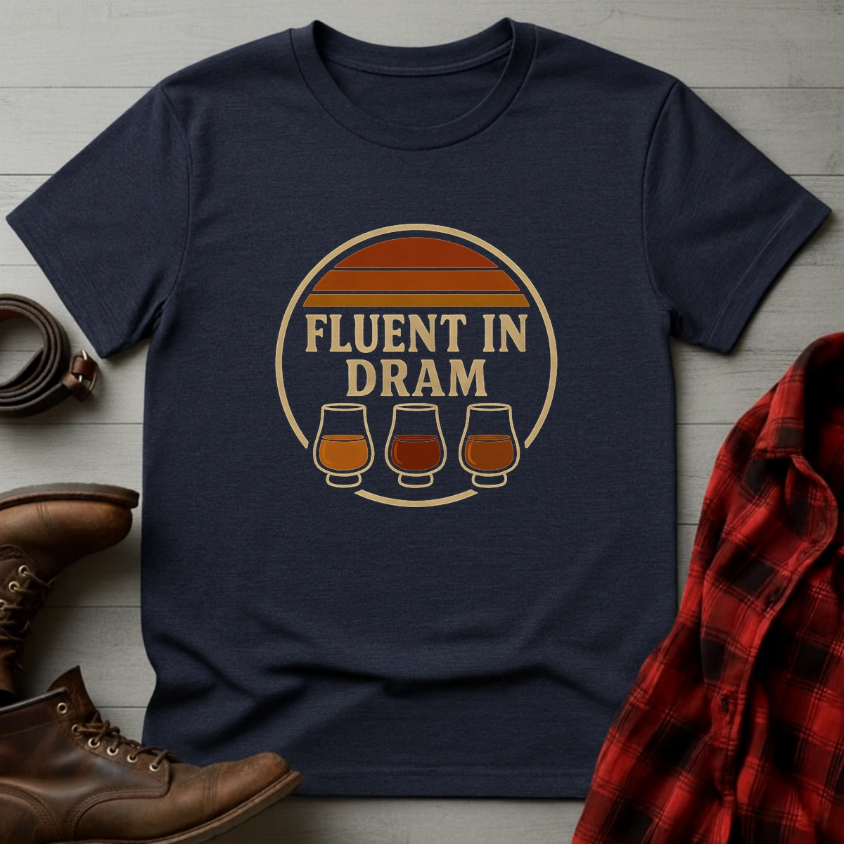 Fluent in Dram Whiskey T-Shirt