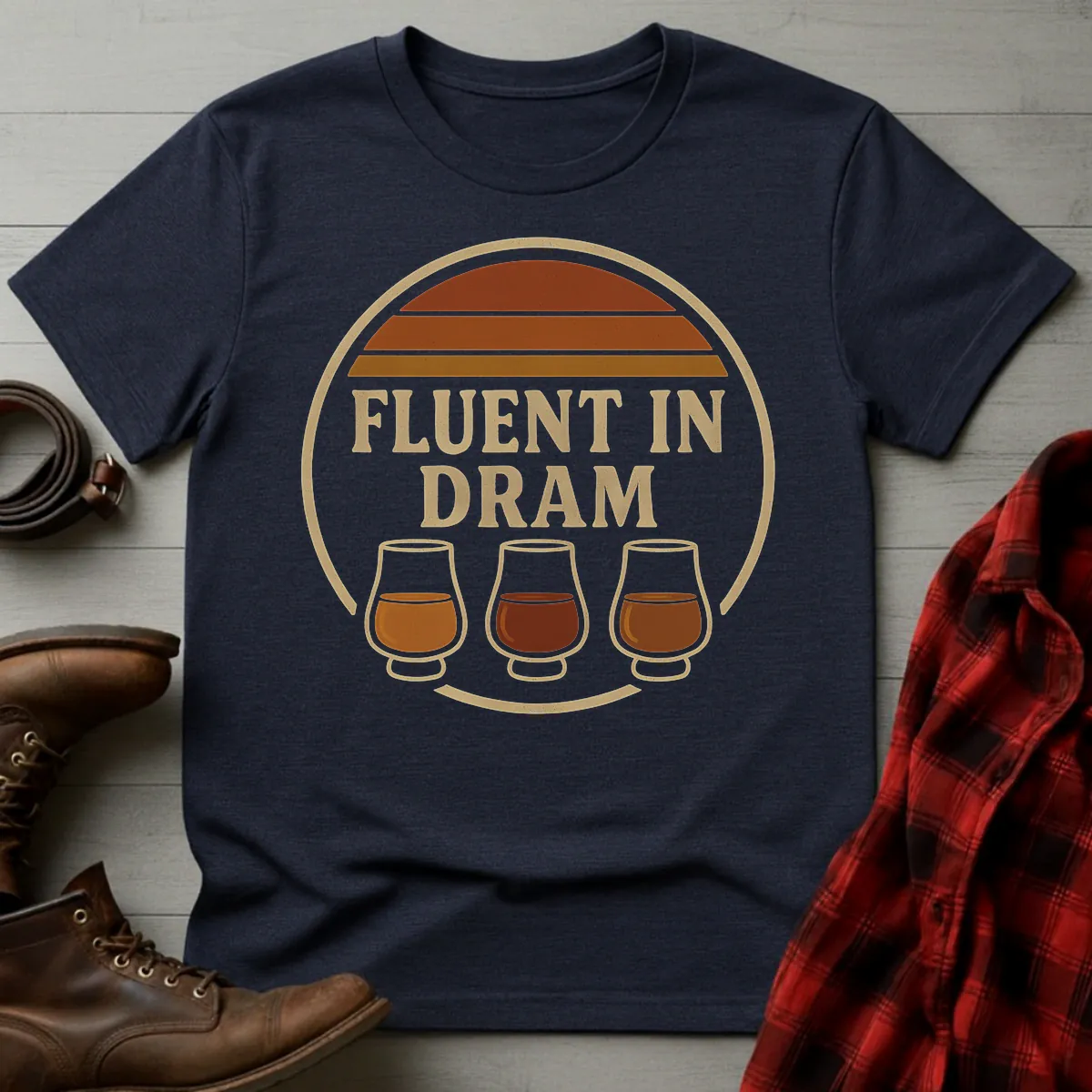Fluent in Dram Whiskey T-Shirt