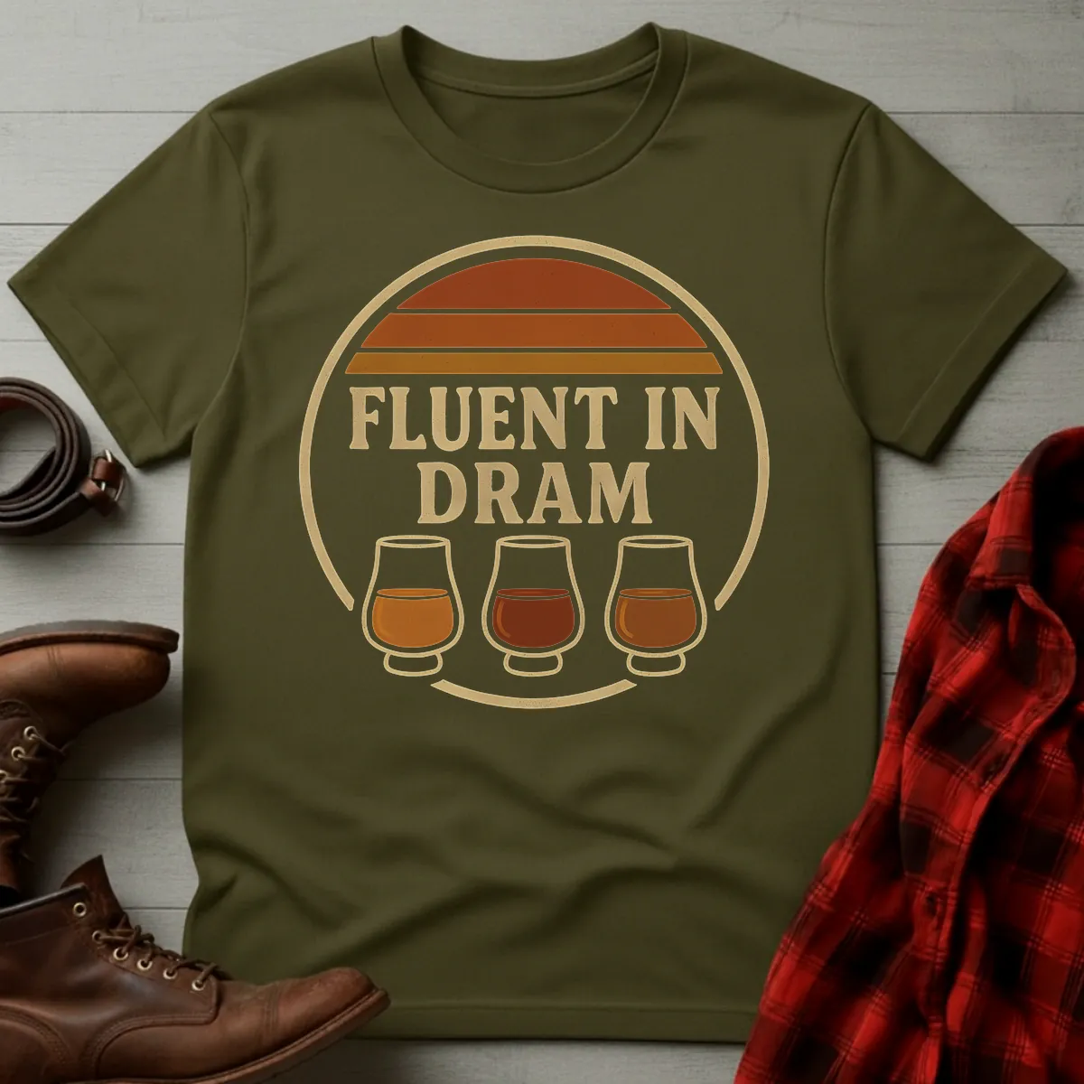 Fluent in Dram Whiskey T-Shirt
