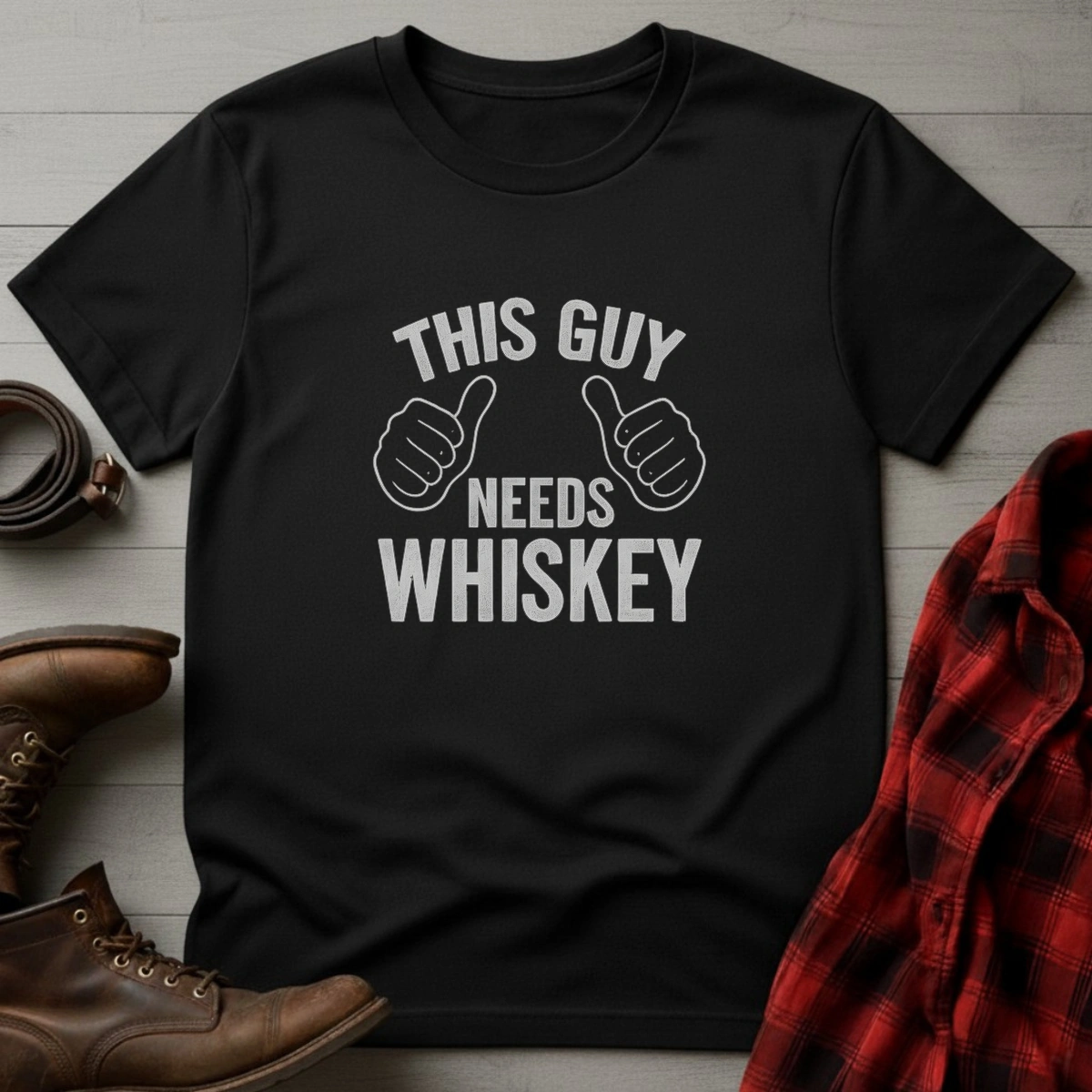 This Guy Needs Whiskey T-Shirt