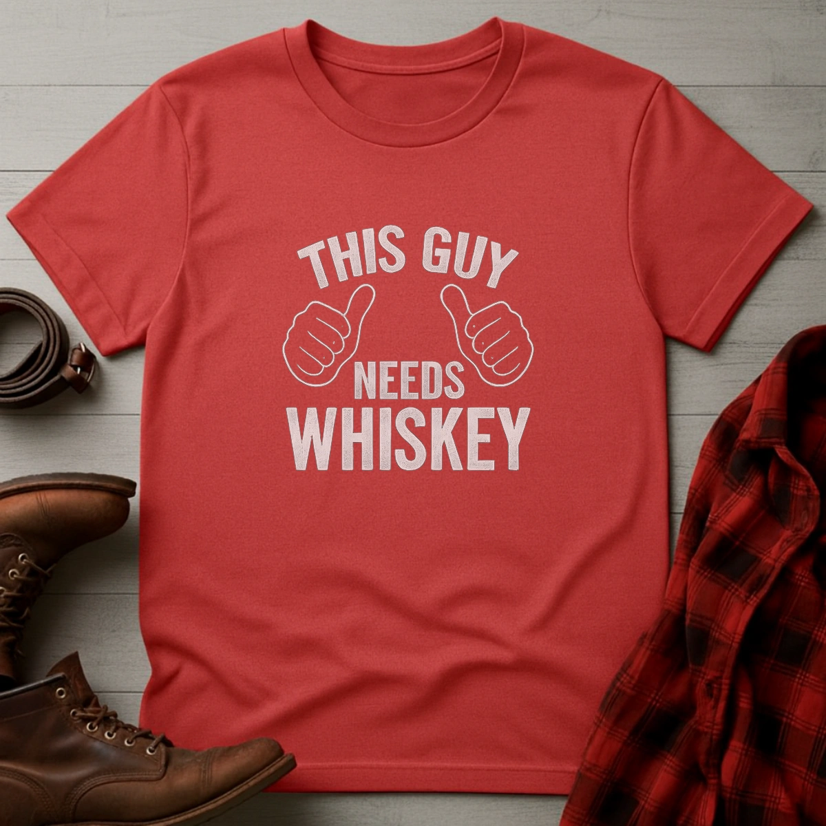 This Guy Needs Whiskey T-Shirt
