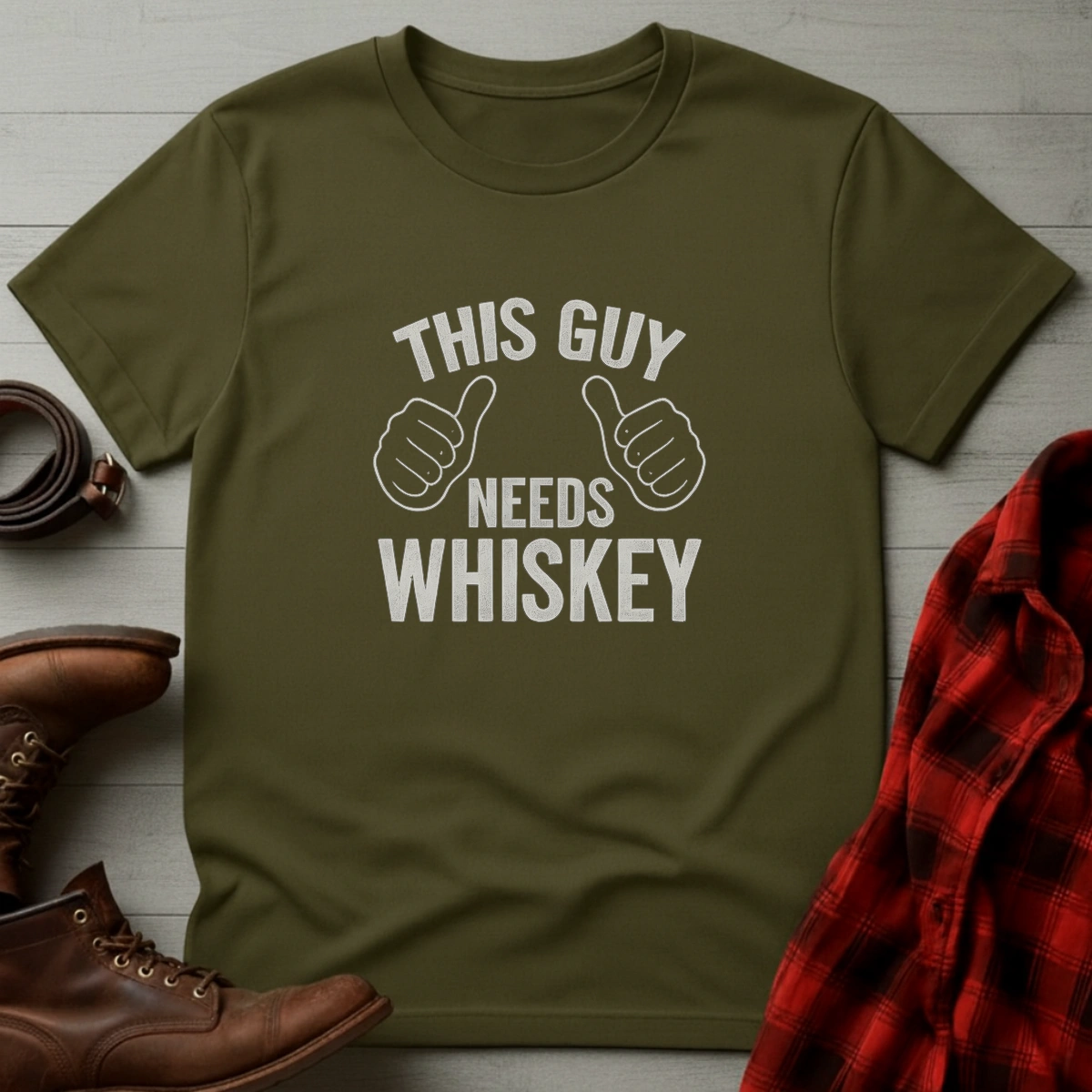 This Guy Needs Whiskey T-Shirt