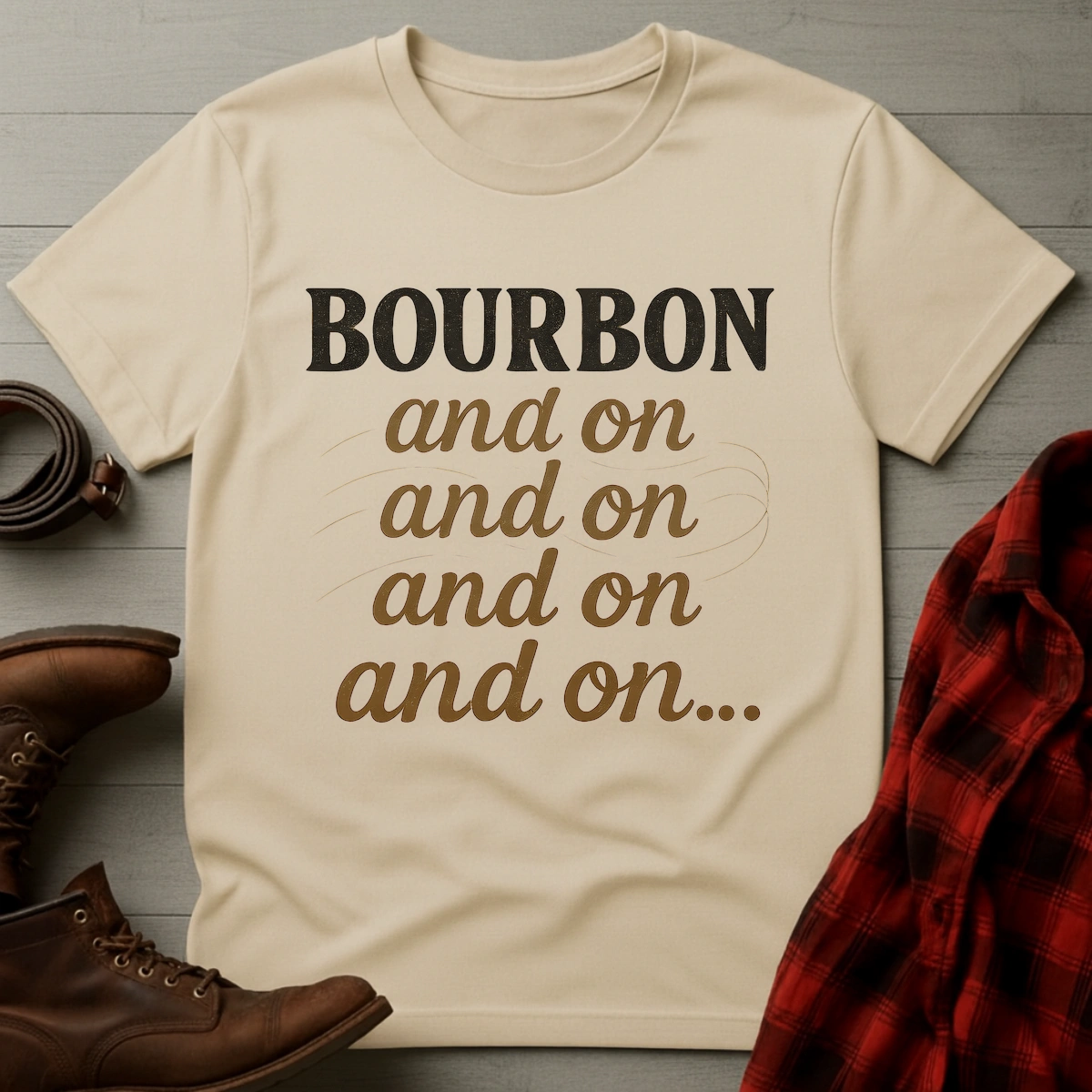 Bourbon and on and on T-Shirt