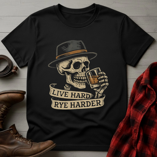 Live Hard Rye Harder T-Shirt