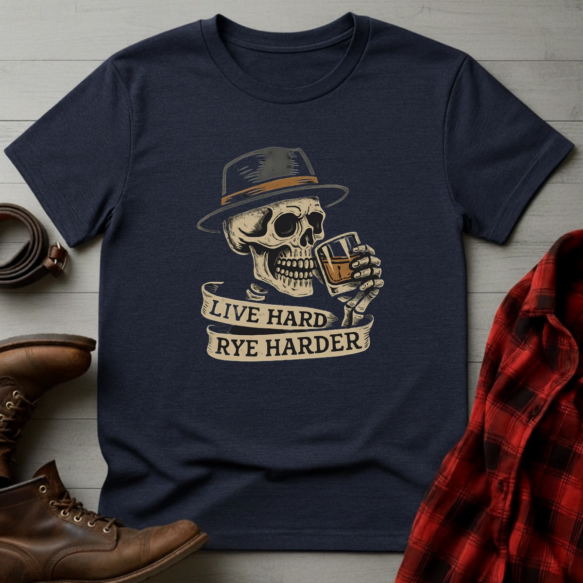 Live Hard Rye Harder T-Shirt
