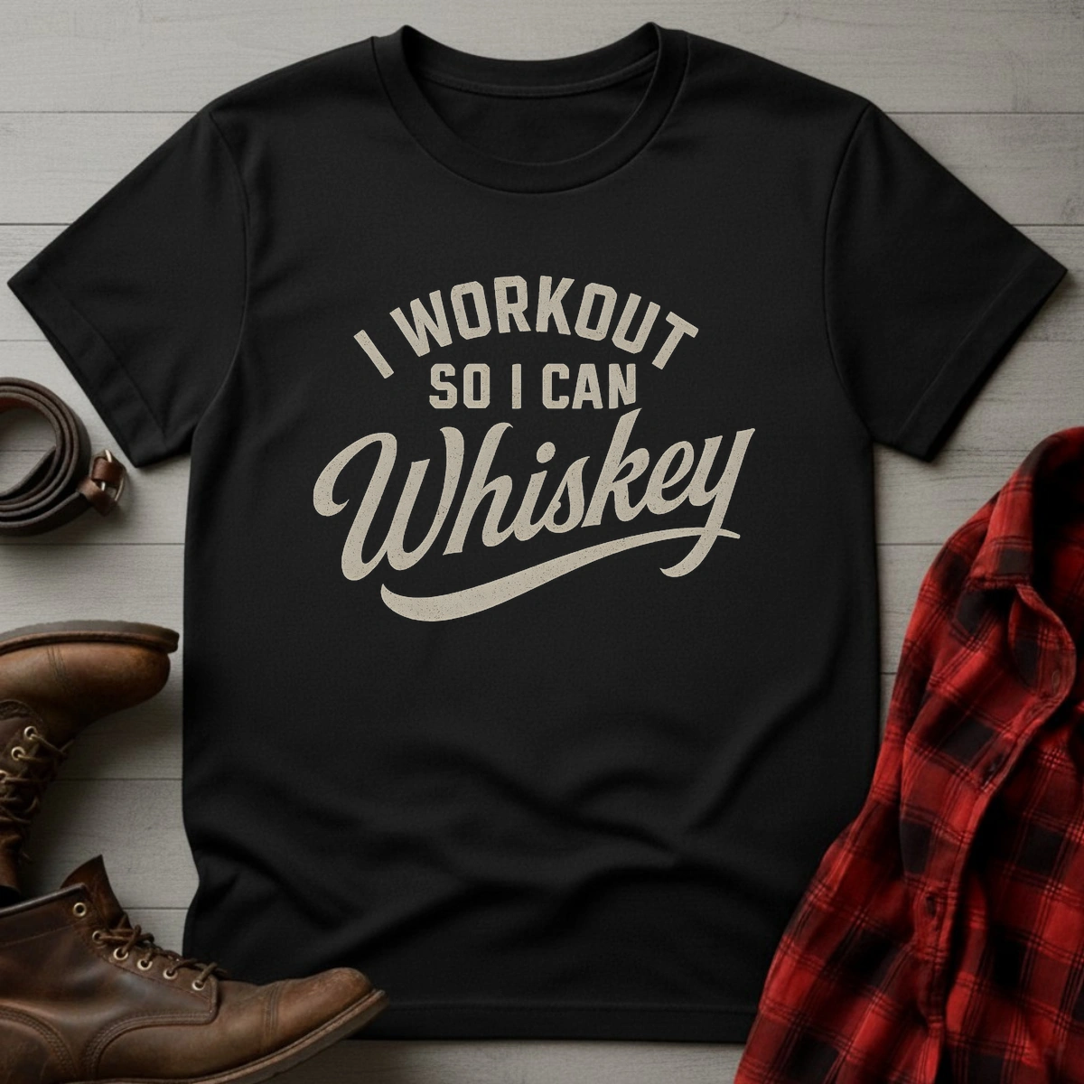 Workout So I Can Whiskey T-Shirt