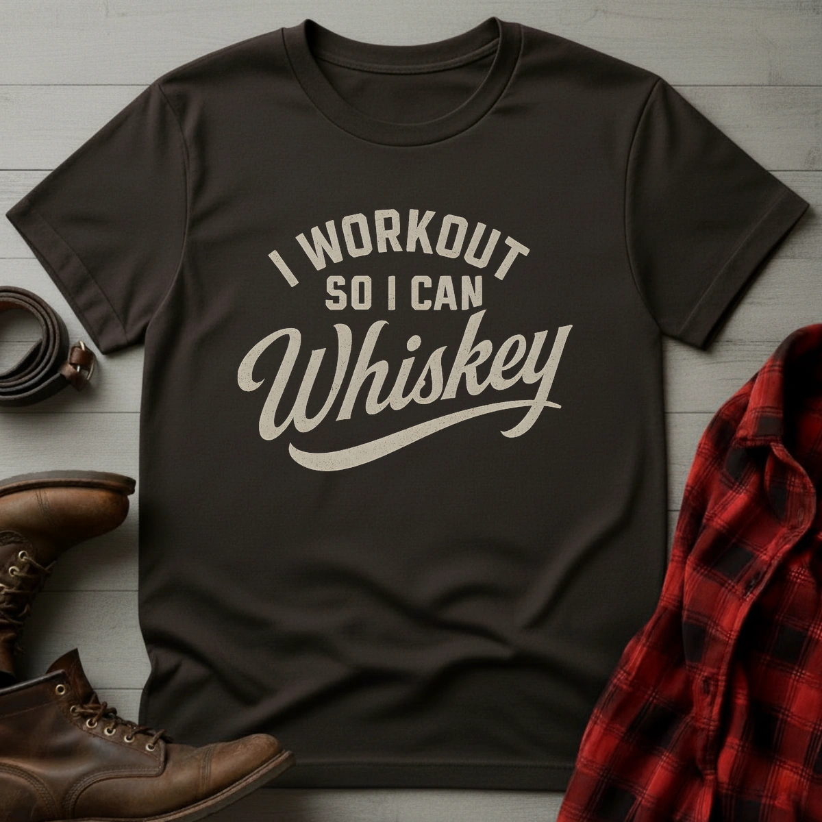 Workout So I Can Whiskey T-Shirt