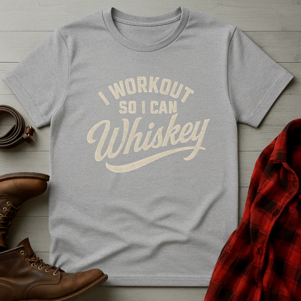 Workout So I Can Whiskey T-Shirt