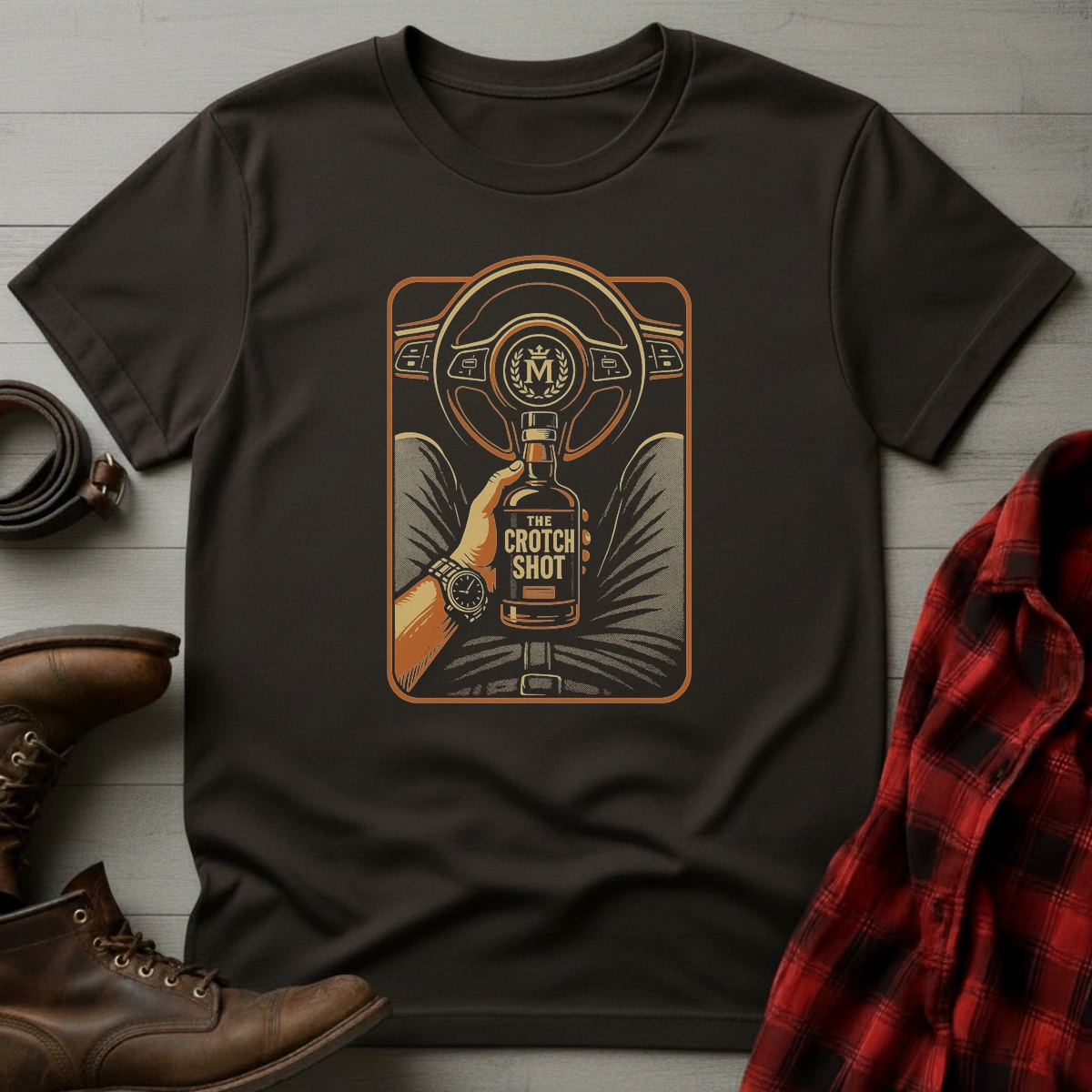 Crotch Shot Whiskey T-Shirt