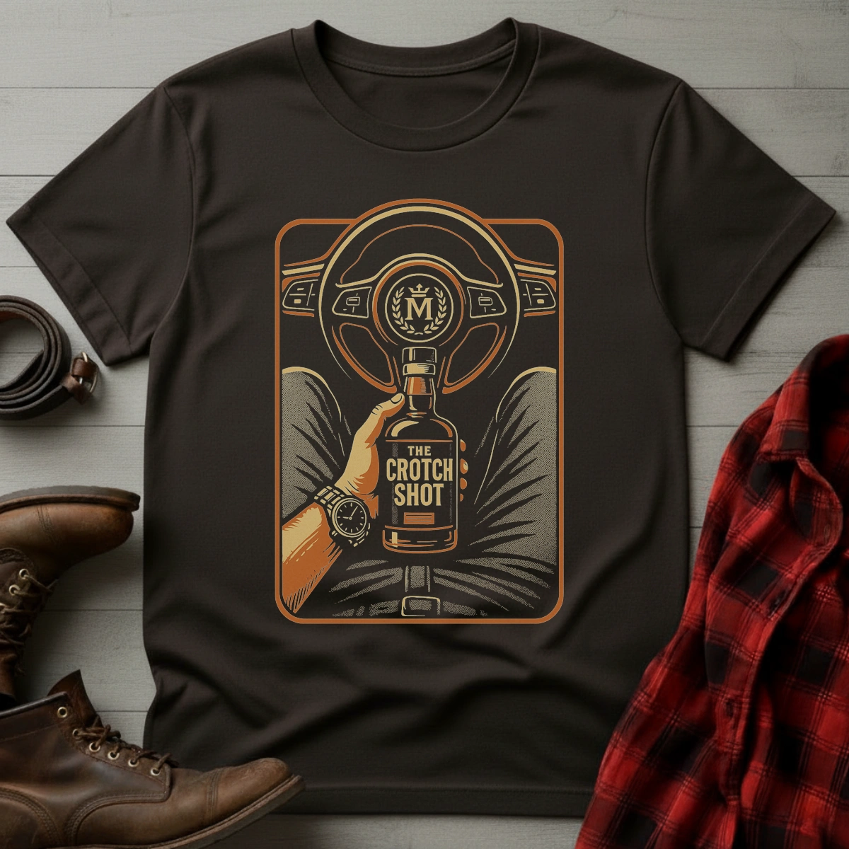 Crotch Shot Whiskey T-Shirt