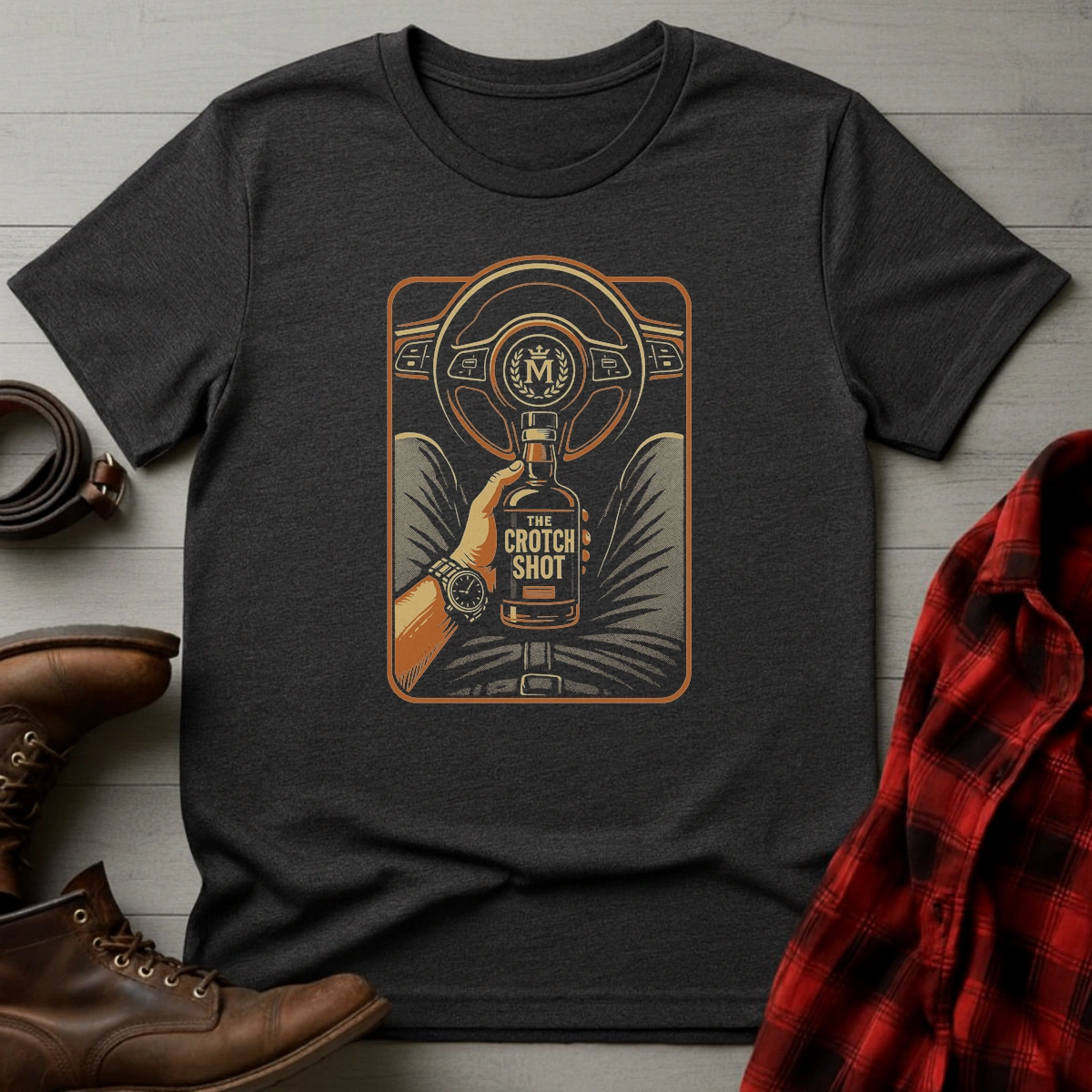 Crotch Shot Whiskey T-Shirt