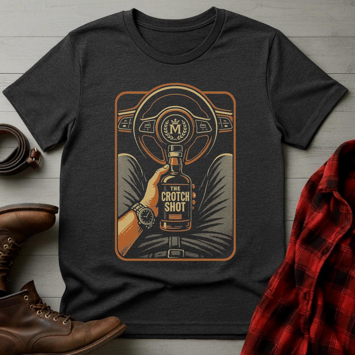 Crotch Shot Whiskey T-Shirt